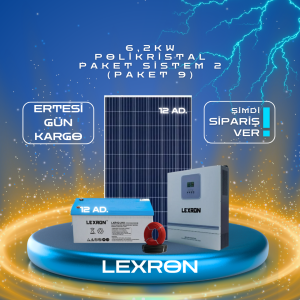 6.2kW POLİKRİSTAL PAKET SİSTEM 2 (PAKET 9)