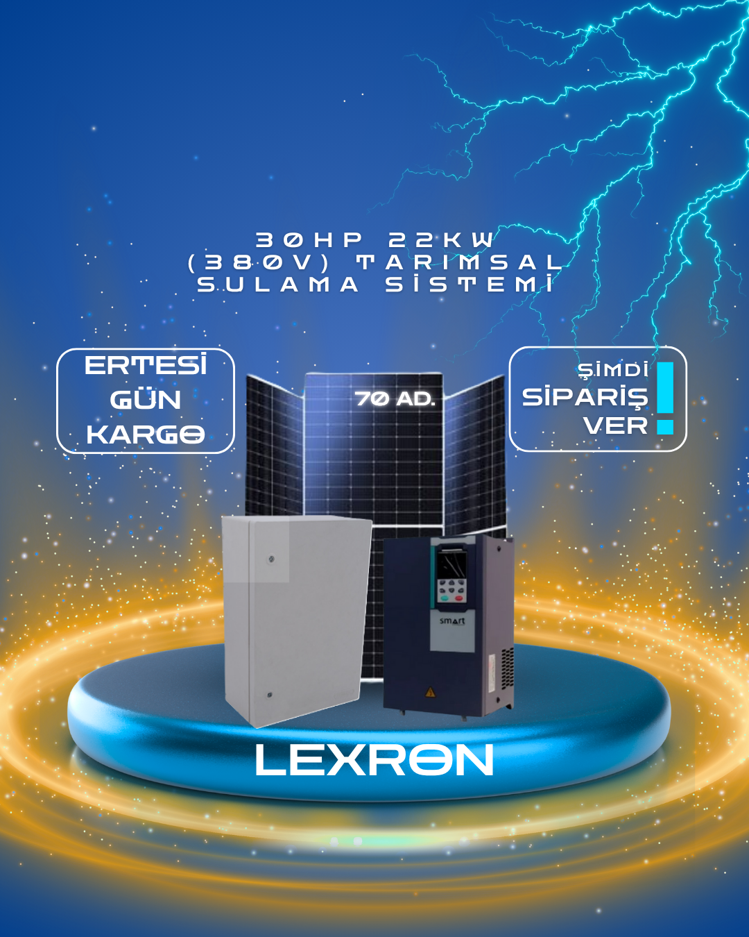 30HP 22kW (380V) TARIMSAL SULAMA SİSTEMİ