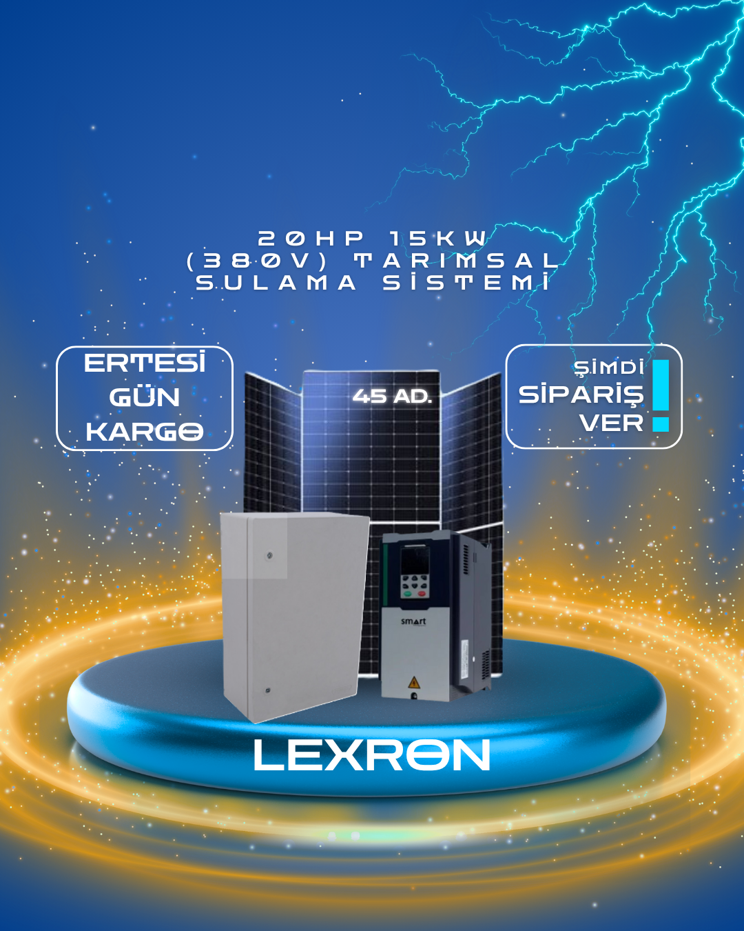 20HP 15kW (380V) TARIMSAL SULAMA SİSTEMİ