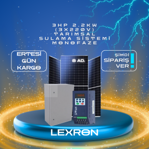 3HP 2.2kW (3X220V) TARIMSAL SULAMA SİSTEMİ MONOFAZE