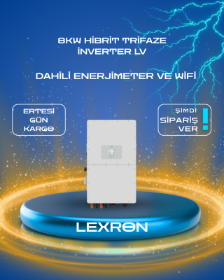 8KW HİBRİT TRİFAZE İNVERTER LV