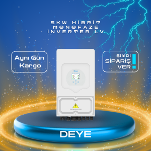 DEYE 5KW HİBRİT MONOFAZE İNVERTER LV