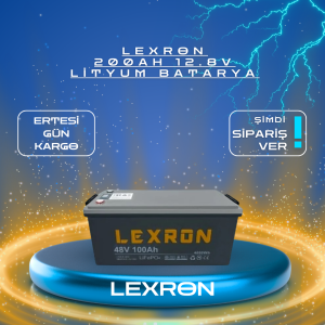LEXRON 200AH 12.8V LİTYUM BATARYA