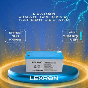LEXRON 210AH-12V NANO-KARBON JEL AKÜ