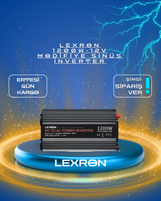 LEXRON 1200W-12V MODİFİYE SİNÜS İNVERTER