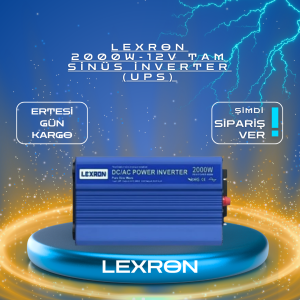 LEXRON 2000W-12V TAM SİNÜS İNVERTER (UPS)