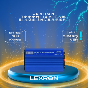 LEXRON 1000W-12V TAM SİNÜS İNVERTER