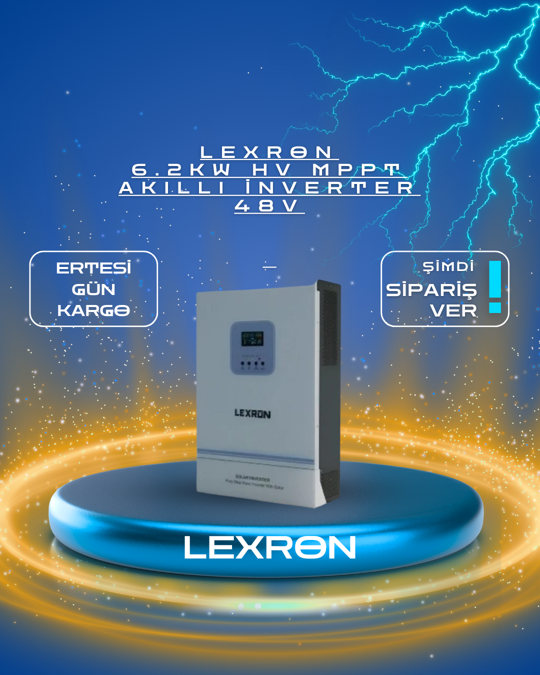 LEXRON 6.2KW HV MPPT AKILLI İNVERTER 48V