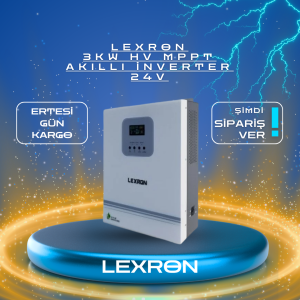 LEXRON 3KW HV MPPT AKILLI İNVERTER 24V