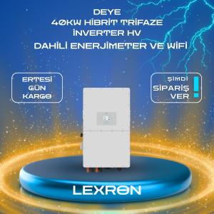 DEYE 40KW HİBRİT TRİFAZE İNVERTER HV