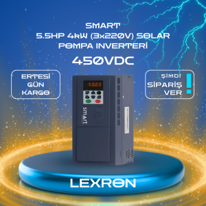 SMART 5.5HP 4kW (3x220V) SOLAR POMPA INVERTERİ