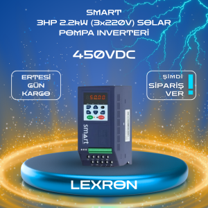 SMART 3HP 2.2kW (3x220V) SOLAR POMPA INVERTERİ