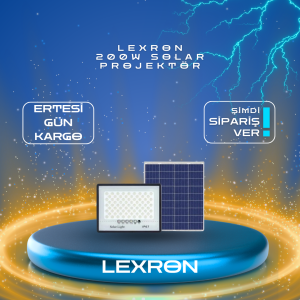 LEXRON 200W SOLAR PROJEKTÖR