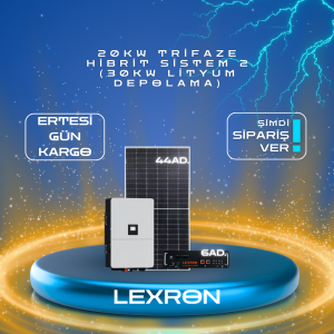 20KW TRİFAZE HİBRİT SİSTEM 2(30KW LİTYUM DEPOLAMA)
