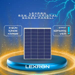 LEXRON 85W POLİKRİSTAL GÜNEŞ PANELİ